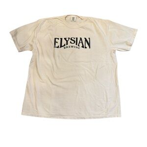 Comfort Colors “Elysian Brewing” Ecru Crewneck S/S tee in 2XL. NWOT